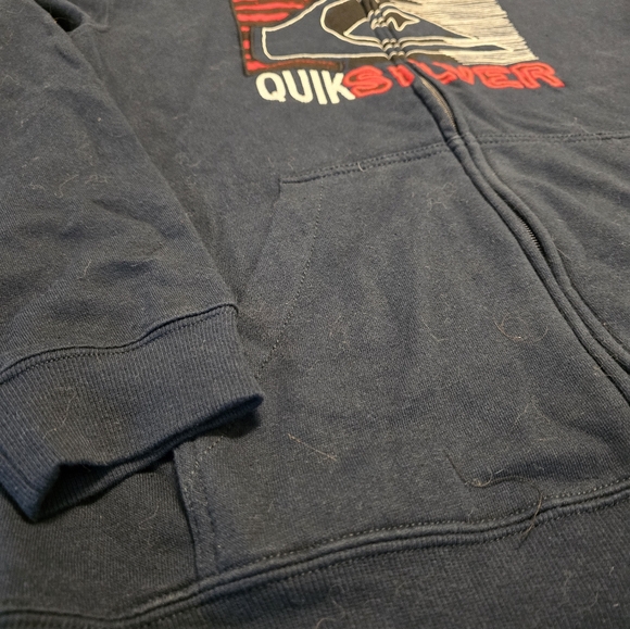 Boys Quicksilver zip up hoody size L - Picture 3 of 6
